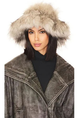 Adrienne Landau Sombrero de mapache falso en color talla all en - . Talla all.