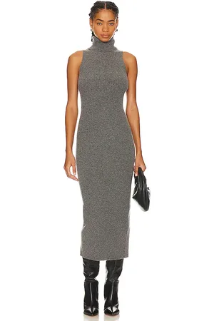 ENZA COSTA Vestido jersey cuello alto en color gris talla L en - Grey. Talla L (también en XL).