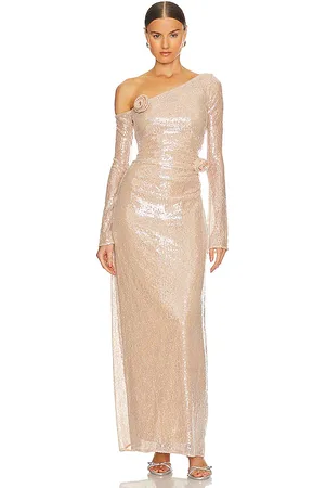 LPA Vestido largo aniella en color nude talla M en - Nude. Talla M (también en S, XS, XXS).