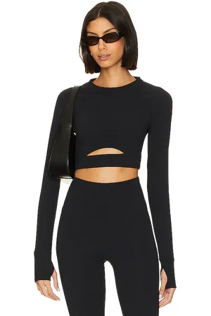 Beach Riot Top deportivo francine en color negro talla L en - Black. Talla L (también en M, S, XL, XS).
