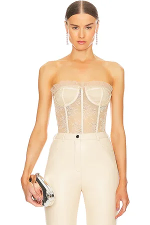 NBD Maren corset top en color neutral talla L en - Neutral. Talla L (también en S).