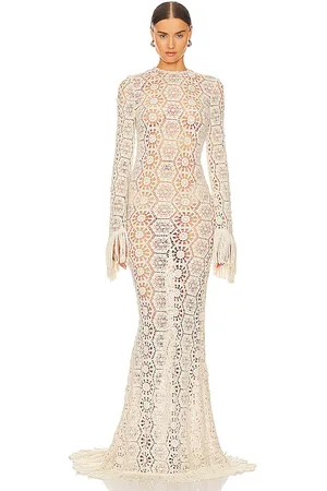 Bronx and Banco Maxivestido ganchillo en color talla M en - Cream. Talla M (también en XL).