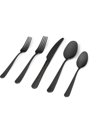 Fable Juego de cubiertos flatware set en color negro talla all en - Black. Talla all.