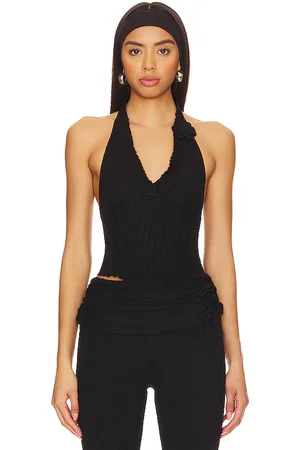 DANIELLE GUIZIO Top halter alacant en color talla L en - Black. Talla L (también en M, XL, XS, XXS).
