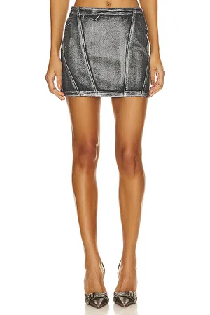 BLANK NYC Mini falda vaquera en color negro talla 24 en - Black. Talla 24 (también en 25).