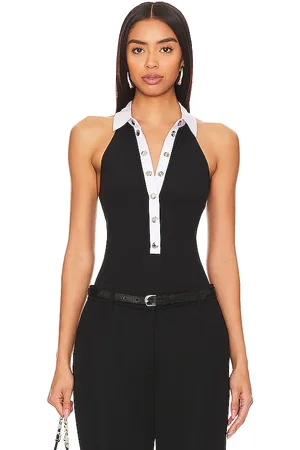 FLEUR DU MAL Body high collar en color talla L en - Black. Talla L (también en M, S, XL, XS).
