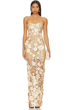 Bronx and Banco Maxivestido jasmine en color crema talla M en - Cream. Talla M (también en XS).