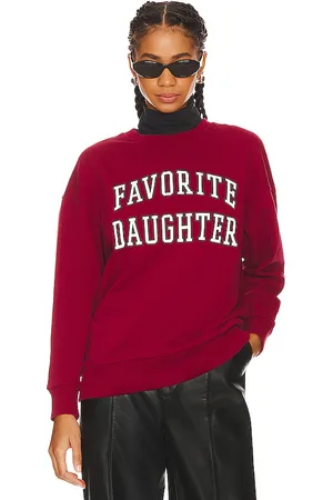 Favorite Daughter Sudadera collegiate en color rojo talla S en - Red. Talla S (también en XS).