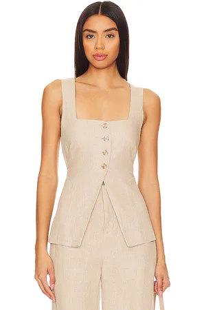 FAITHFULL THE BRAND Chaleco maya en color beige talla S en - Beige. Talla S (también en L, XS).