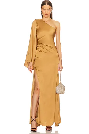Michael Costello Vestido largo mae en color oro metálico talla S en - Metallic Gold. Talla S (también en XS, XXS).