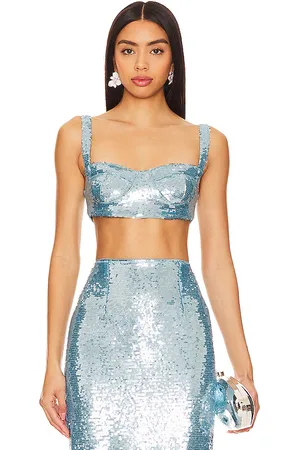 Ilkyaz Ozel Monique top en color azul talla 38/M en - Blue. Talla 38/M (también en 40
