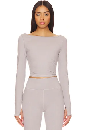 WellBeing + BeingWell Manga larga loungewell freya en color gris talla L en - Grey. Talla L (también en S, XL, XS).