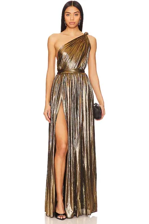 Bronx and Banco Vestido largo un hombro goddess en color oro metálico talla M en - Metallic Gold. Talla M (también en S, XL, XS