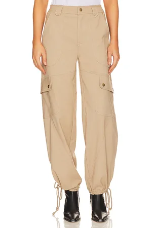 LINE & DOT Pantalón cargo weekend en color bronce talla S en - Tan. Talla S (también en L, XS).