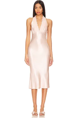 MAJORELLE Vestido midi dara en color rosado talla L en - Pink. Talla L (también en M, S, XL).