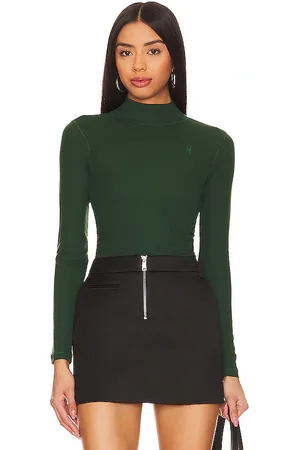 AllSaints Camiseta rina en color verde oscuro talla L en - Dark Green. Talla L (también en M, S, XS).
