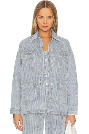 ENA PELLY Chaquetón diana en color denim claro talla 6/XS en - Denim-Light. Talla 6/XS (también en 8/S).