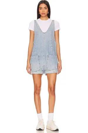 Free People Peto we the free high roller en color azul talla L en - Blue. Talla L (también en M, S, XL, XS).