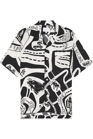 Rhude Camisa en color negro talla S en - Black. Talla S (también en XS).