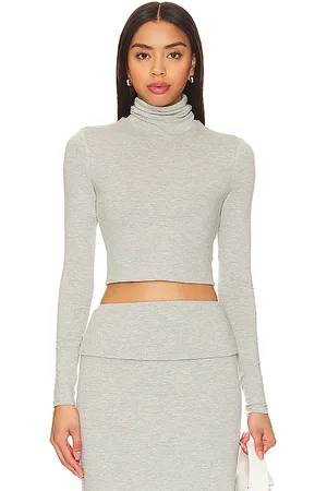 AFRM Micaela top en color gris claro talla 1X en - Light Grey. Talla 1X (también en XL).
