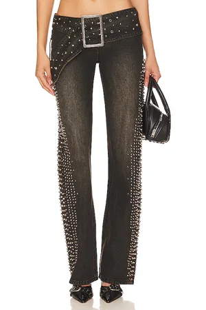 Jaded London Pantalones vaqueros de tiro bajo jeans en color denim-dark talla 28 en - Denim-Dark. Talla 28 (también en 30).