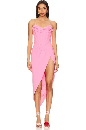 Bardot Vestido midi leighton en color rosado talla 10 en - Pink. Talla 10 (también en 12, 4, 6, 8).