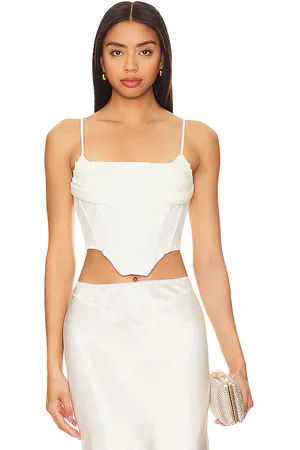 Bardot Top corsé jocosa en color blanco talla 10 en - White. Talla 10 (también en 12, 6, 8).