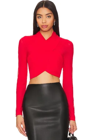 Bardot Aliyah top en color rojo talla S en - Red. Talla S (también en M, XL, XS).