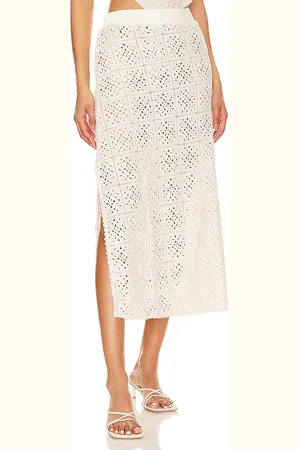 Agua Bendita Falda midi de ganchillo skirt en color talla M en - . Talla M (también en S).