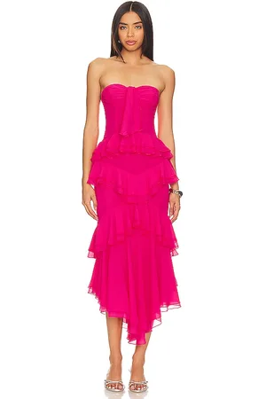 NBD Vestido largo sarita en color fucsia talla L en - Fuchsia. Talla L (también en M, S, XS, XXS).