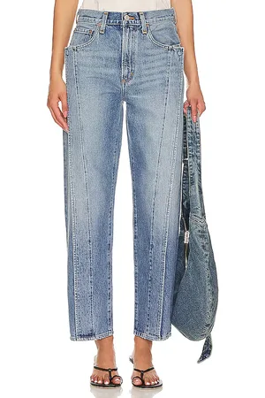 AGOLDE Pierna ancha fold en color denim claro talla 28 en - Denim-Light. Talla 28 (también en 32, 33).