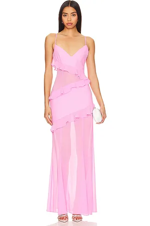 Lovers And Friends Vestido largo kimbra en color talla L en - Pink. Talla L (también en M).