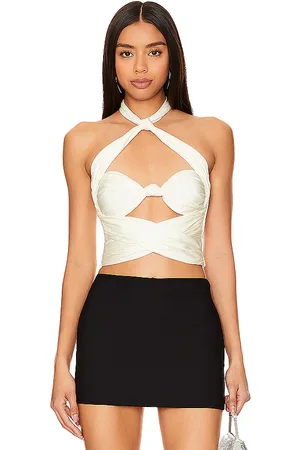 Lovers And Friends Sophia wrap halter en color talla L en - White. Talla L (también en M, XL).