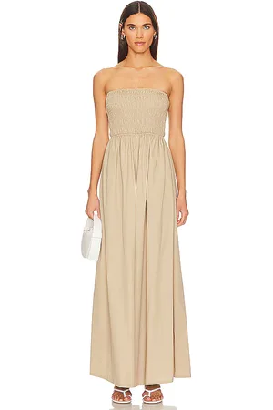 MISA Andrea jumpsuit en color beige talla L en - Beige. Talla L (también en XL).