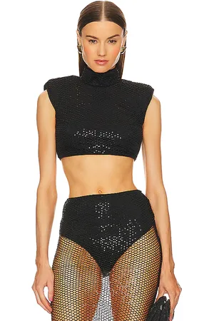 Michael Costello X revolve samara top en color talla M en - Black. Talla M (también en S, XL).