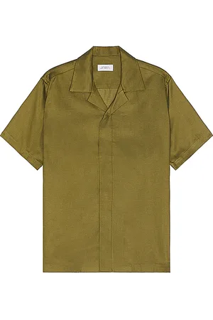 Saturdays NYC Camisa en color verde talla M en - Green. Talla M (también en S, XL/1X).