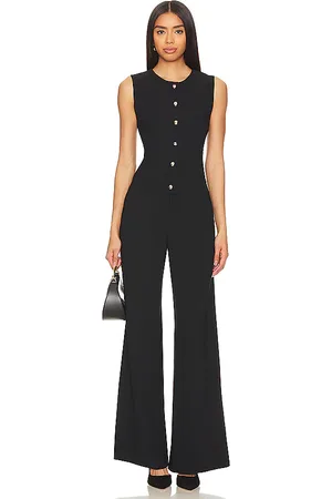 Amanda Uprichard X revolve tori jumpsuit en color talla M en - Black. Talla M (también en L, S, XL, XS).