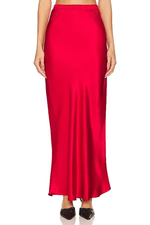 Nation LTD Falda larga con corte al bies gaia en color rojo talla XL/1X en - Red. Talla XL/1X (también en XS).