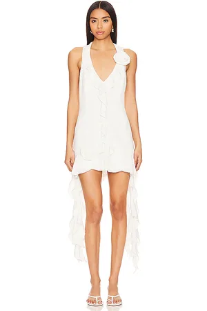Show Me Your Mumu Vestido midi ramona en color talla M en - White. Talla M (también en S).