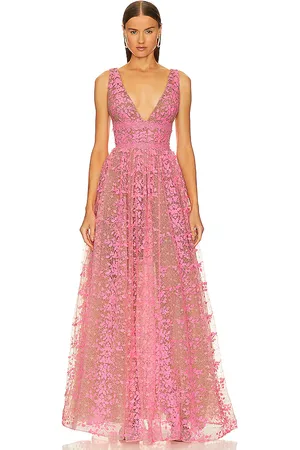 Bronx and Banco Vestido largo megan en color rosado talla S en - Pink. Talla S (también en XS).