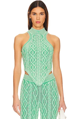 SER.O.YA Mollie top en color hierbabuena talla L/XL en - Mint. Talla L/XL (también en S/M, XS/S).