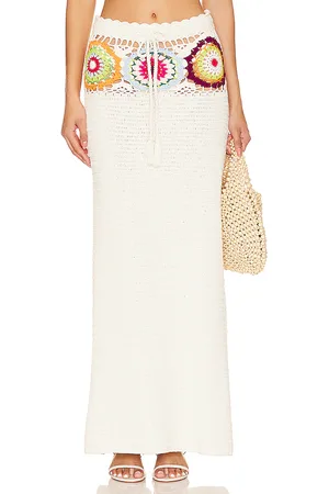 Lovers And Friends Falda kestrel en color crema talla M en - Cream. Talla M (también en L, S).