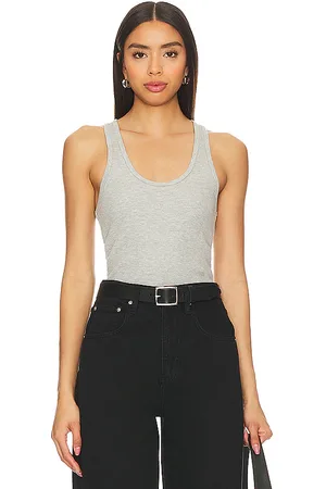AGOLDE Camiseta tirantes bianca en color gris talla L en - Grey. Talla L (también en XL).