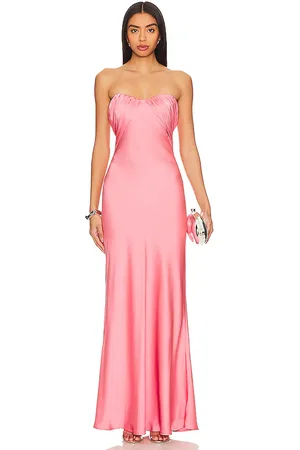 Misha Maxivestido livia en color rosado talla L en - Pink. Talla L (también en M, S, XXS).
