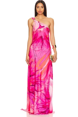 HEMANT AND NANDITA Maxi vestido un hombro abira en color talla S en - Pink. Talla S (también en XS, XXS).