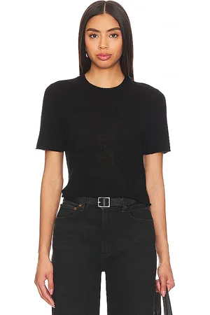 Guest In Residence Guest en residence featherweight crop tee en color talla XL en - Black. Talla XL (también en XS).
