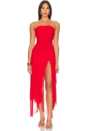 DANIELLE GUIZIO Vestido lyla en color rojo talla L en - Red. Talla L (también en M).