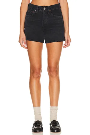 AGOLDE Shorts vintage holgados parker long en color negro talla 23 en - Black. Talla 23 (también en 24, 25, 26, 27, 28, 29, 30, 31, 32, 33