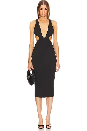 Michael Costello Vestido dana en color talla L en - Black. Talla L (también en M, XL).