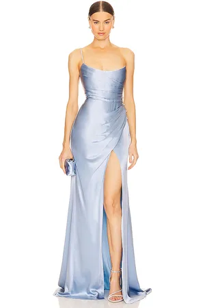 Sau Lee Vestido largo pasha en color bebe talla 0 en - Baby Blue. Talla 0 (también en 00, 10, 2, 8).